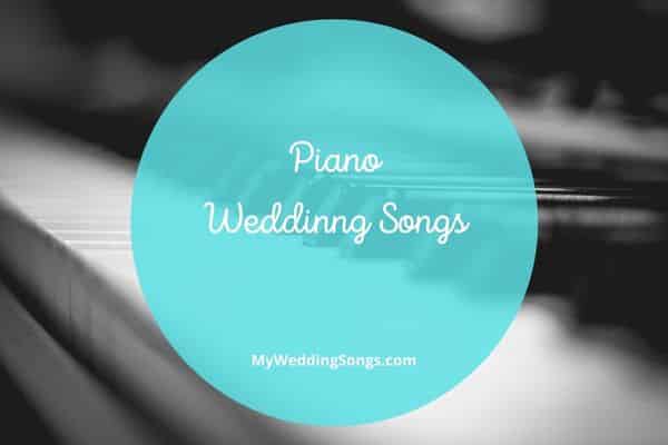 piano wedding songs