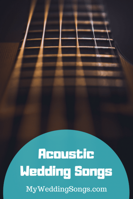acoustic wedding songs